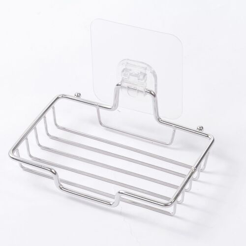 Porte-éponge auto-adhésif en acier inoxydable, porte-savon pour salle de bain, cuisine, douche, vaisselle, nouvel arrivage