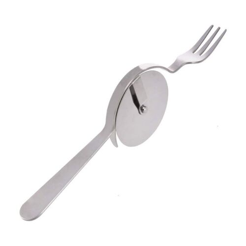 Coupe Pizza 2 en 1, roue et fourchette, pelle à gâteau, spatule, trancheur, four, grattoir, Gadgets de cuisine, pâtisserie, fournitures pour la maison