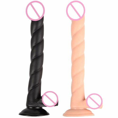 Godemiché Doux Super Long En Spirale Avec Ventouse Jouets Sexuels Adultes Pour Femme Réaliste Pénis Artificiel Gros Godes De Bit
