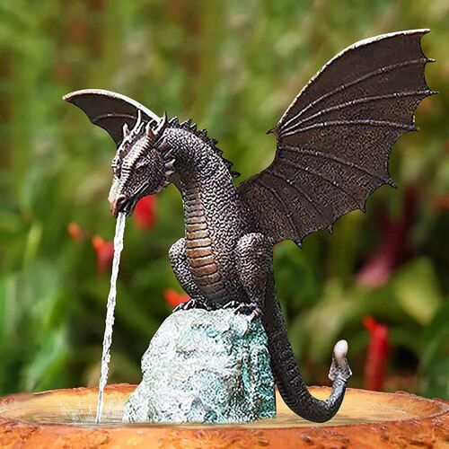 Statue de dinosaure en résine, ornement de jardin, dessin animé, artisanat, outil de décoration pour cour