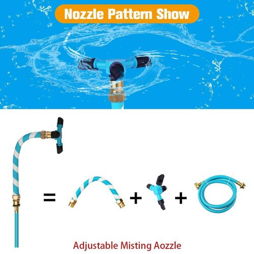 Arroseur rotatif pour Trampoline extérieur, Styles US/EU, 2 vitesses réglables, pour arrière-cour