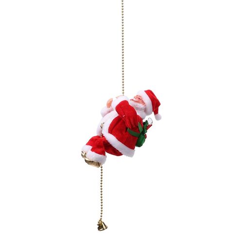 Poupée De Noël Pour Vieux Homme, Jouet Musical Électrique, Échelle D'Escalade, Perle Électrique, Maison, Jouet Vocal Du Père Noël