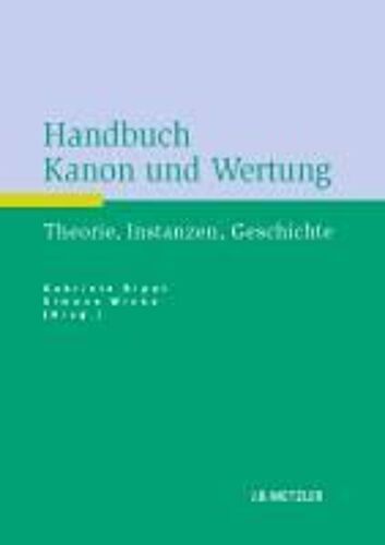 Handbuch Kanon Und Wertung