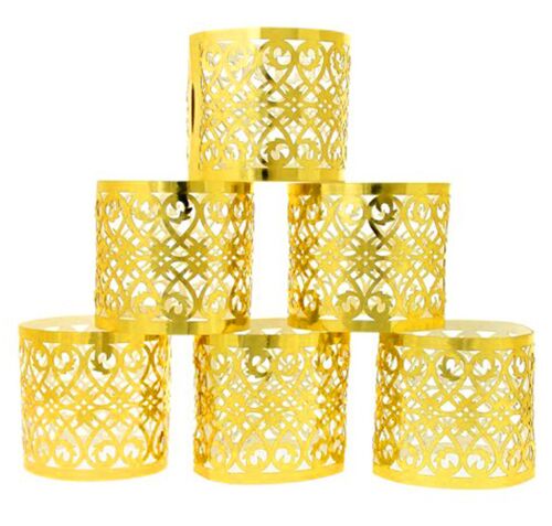 Anneaux de serviette en papier découpés au Laser, 50 pièces, décoration de Table de mariage, Style fleur en dentelle, porte-serviettes, hôtel, fête d'anniversaire et de noël