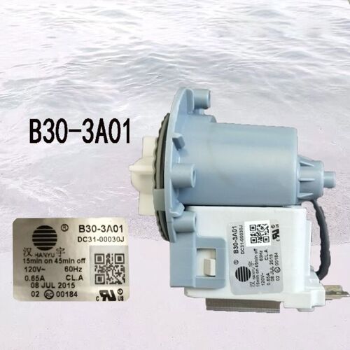 Moteur de pompe de vidange B30 3A01 DC31 00030J 120V 60Hz, moteur de vidange pour Swan Haier LG, pièces de Machine à laver