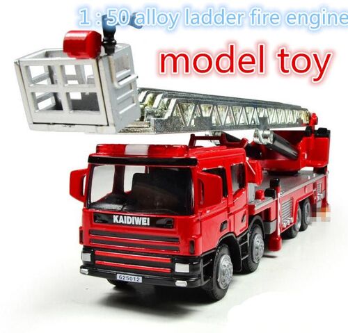 Livraison Gratuite! 2014 Super Cool! Échelle Coulissante En Alliage 1:50, Modèle De Camion De Pompiers, Jouets Éducatifs Pour Bébés