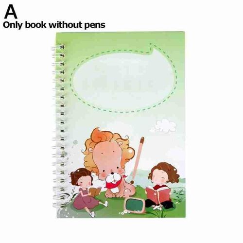 Ensemble de cahiers d'écriture manuscrite réutilisables pour enfants, calligraphie, autocollants d'écriture de lettres calligraphiques, livraison directe