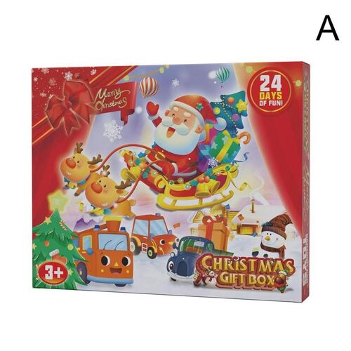 Boîte Cadeau De Noël, Calendrier De L'Avent, Boîte Aveugle Surprise, Camion Voiture, Ambulances Éducatives, Cadeaux De Pompiers, Jouet De Taxi Pour Enfants A0d4