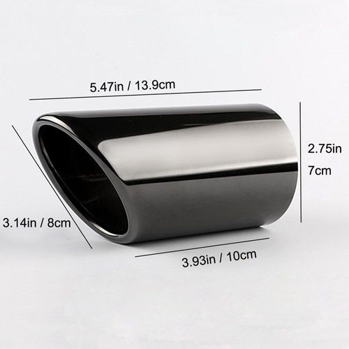 2 Pièces/Ensemble Nouveau Chrome Placage En Acier Inoxydable Voiture Échappement Silencieux Pointe Tuyaux Couvre Pour Vw Jetta / Sagitar / Polo / Golf 7