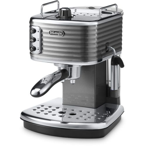 De'Longhi Scultura ECZ 351.GY - Machine à café avec mousseur à lait - 15 bar - gris acier