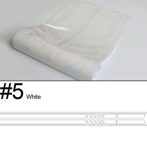 White1 Paire Voiture Course Porte Côté Rayures Jupe Carrosserie Décalcomanie Autocollants Voiture Style Accessoires Pour Mercedes Benz Une Classe