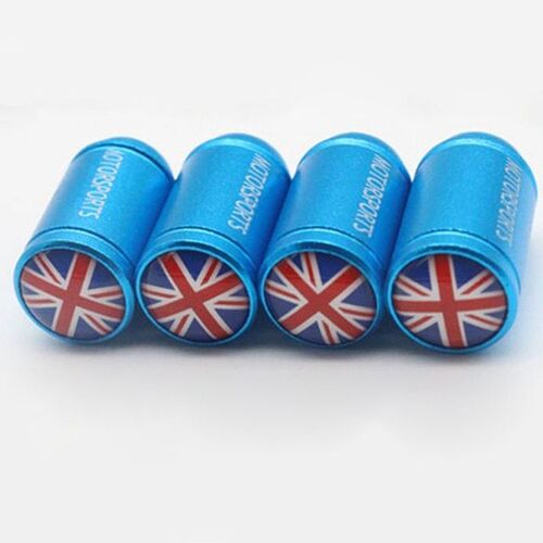 Blue4 Pièces/Lot Vélo Moto Voiture Pneus Roue Pneu Jante Valve Bouchons Couverture Anti-Poussière Voiture Style Pour Fiat Audi Ford Bmw Mini Vw Voiture Lada