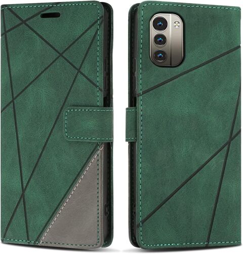 Coque Pour Nokia G11 / Nokia G21, Housse En Pu Portefeuille Livre Pour Nokia G11 / Nokia G21, Emplacements Cartes, Vert