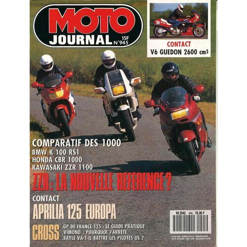 Moto Journal Conparatif Des 1000 Bmw K Honda Kawa 945