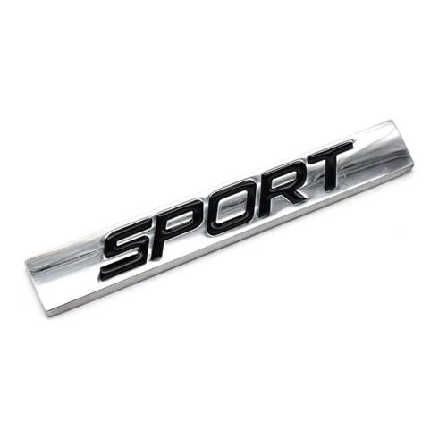 Silver Black Insigne D'emblème De Style De Voiture D'alliage De Zinc De Barre Carrée De Logo De Sport Deauto Réajustant Le Décalcomanie D'autocollant 3d Pour Vw Jetta Bora Lavida Honda