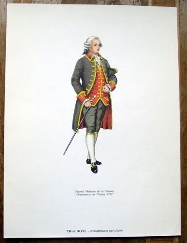 Uniformes Du Service De Sante N°1 Second Médecin De La Marine-1767