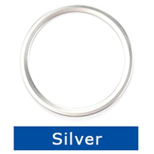 Silveren Alliage De Zinc Voiture Volant Décoration Anneau Autocollant Logo Décalcomanies Voiture Style Modification Pour Jaguar Xf Xe F-Pace F-Type