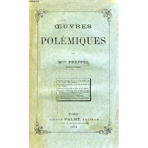 Oeuvres Polemiques