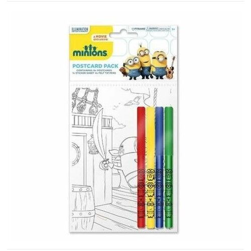Lot De 6 Cartes Postale Minion À Décorer