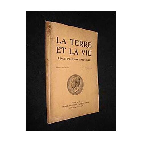La Terre Et La Vie, N° 3-4, Année 1956, Juillet-Décembre