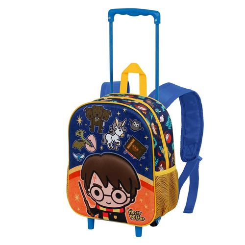 Harry Potter Crest Sac à dos 3D à Roulettes Petit, Orange