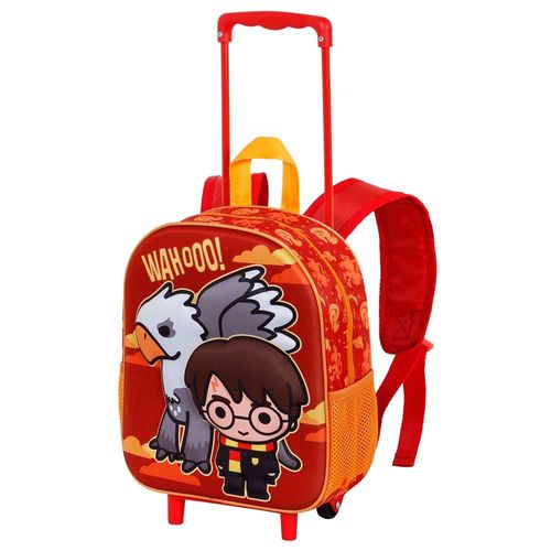 Sac à dos 3D à Roulettes Petit - Harry Potter Buckbeak - Orange