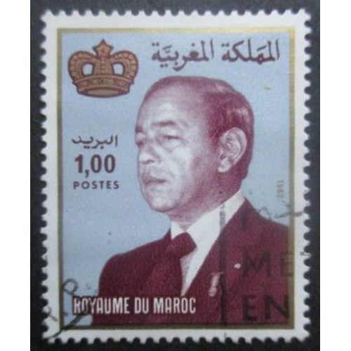 Maroc N°936 Roi Hassan 2 Oblitéré