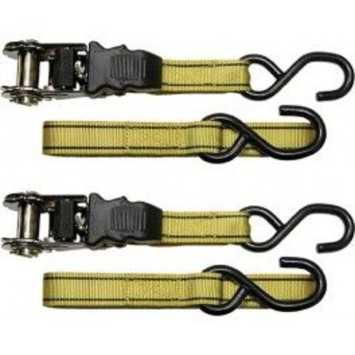 Jeu De 2 Sangles À Cliquet Professionnelles 5 M X 25 Mm