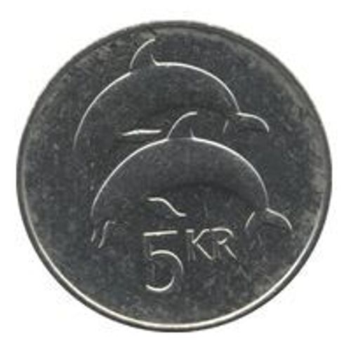 Pièce 5 Couronnes Islande - 1987