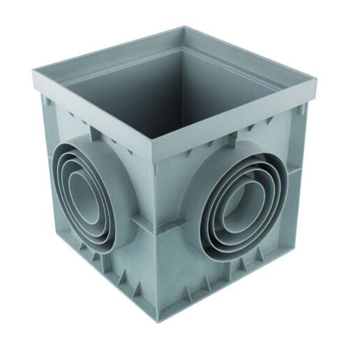 Interplast-regard / rehausse 20 x 20 cm gris polypropylène-IN-SASREG200