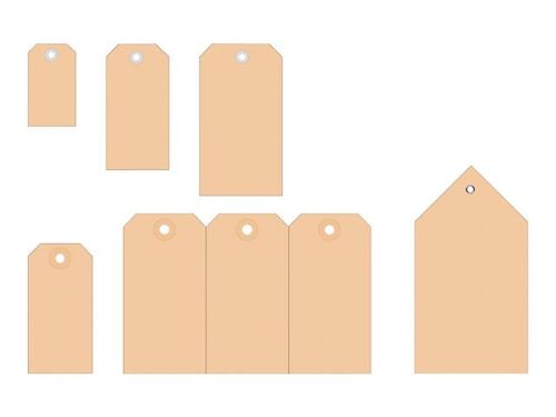 HERMA - Carton - marron lisse - 48 x 95 mm 1000 unités tags