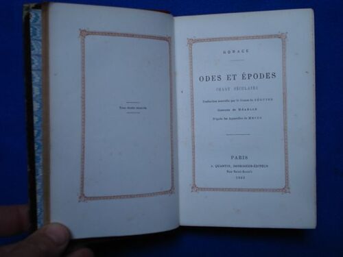 Odes Et Epodes Chant Séculaire