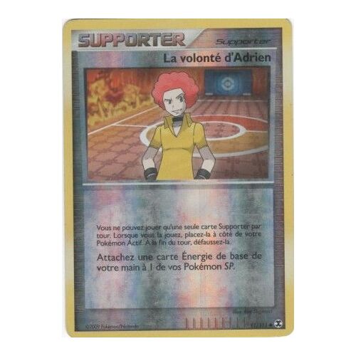 Carte Pokémon "La Volonté D'adrien" Holo Reverse 91/111