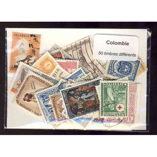 Colombie 50 Timbres Différents