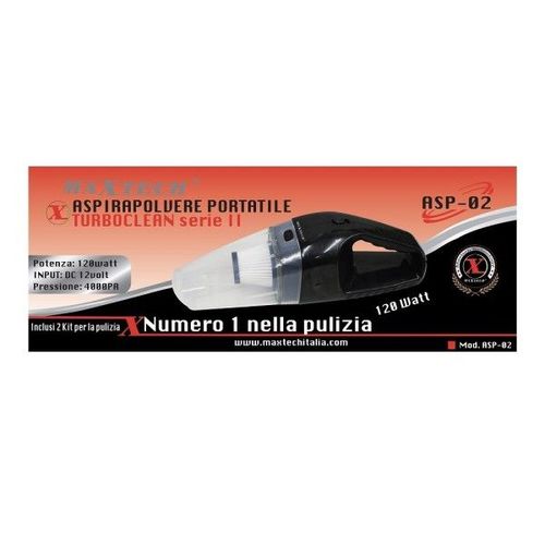 Trade Shop - Aspirateur Professionnel Pour Voiture Camping-Car Camion 12v Allume-Cigare 120w Maxtech Asp-02