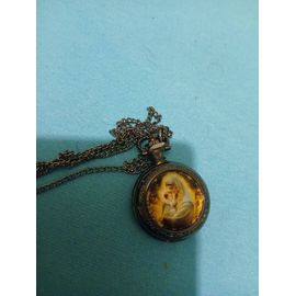 Montre A Gousset Pendentif Vierge Religion Neud