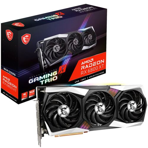 MSI Radeon RX 6800 XT GAMING X TRIO 16G - Carte graphique - Radeon RX 6800 XT - 16 Go GDDR6 - PCIe 4.0 x16 - HDMI, 3 x DisplayPort