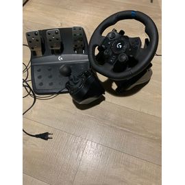Volant gaming LOGITECH ENSEMBLE G923 SE RACING VOLANT ET PÉDALIER DE COURSE G923 POUR PS5 PS4 ET PC + LEVIER DE VITESSE DRIVING FORCE NOIR