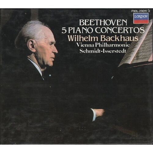 Beethoven - W. Backhaus - Vienna Philharmonic - Schmidt-Isserstedt: 5 Piano Concertos Coffret 3xcd Japon