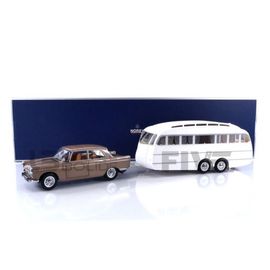 Norev 1/18 - 184837 - Peugeot 404 With Caravan Henon - 1965-Norev
