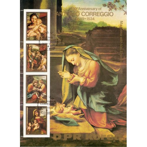 450ème Anniversaire Du Peintre Antonio Correggio ( 1489-1534)