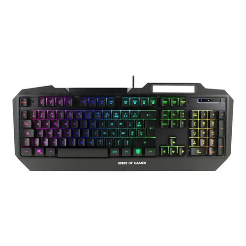 Spirit Of Gamer Elite-K40 - Clavier - backlit - USB - AZERTY - Français - noir - Pour la vente au détail