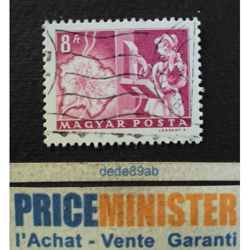 Hongrie..  8ft Magyar Posta . Services Postaux : Opératrice Téléphone & Carte Géographique . Oblitéré.