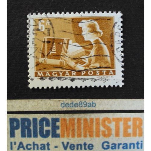 Hongrie..  6ft Magyar Posta . Services Postaux : Télégraphiste . Oblitéré.
