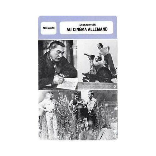 Fiche Monsieur Cinema Introduction Au Cinéma Allemand