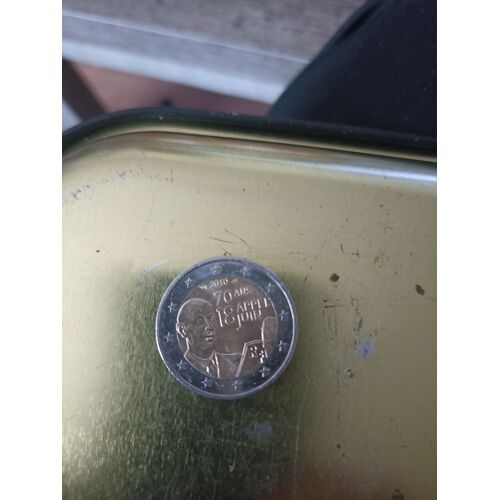 Pièces 2 Euro Année 2010 70 Ans 18 Juin Appel