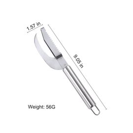 Le Noir - Couteau Ventre De Poisson En Acier Inoxydable Outil De Grattage De Balance Domestique Cuisine Multifonctionnelle Couteau Pour Tuer Et Enlever Les Écailles