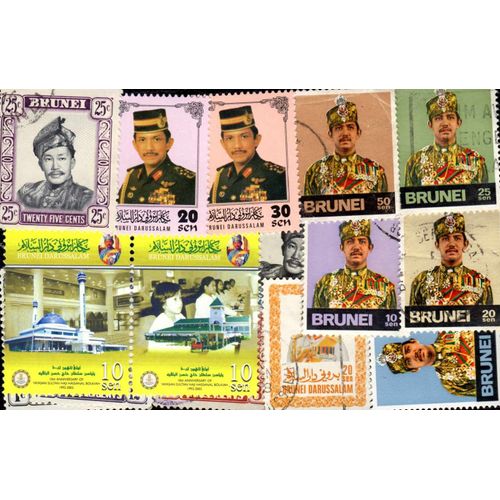 Brunei 100 Timbres Différents