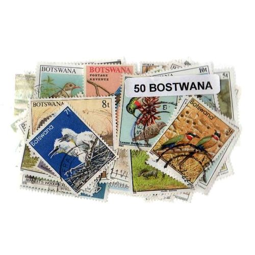 Botswana 50 Timbres Différents