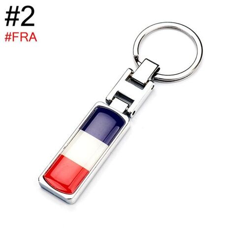 21 Pièces Porte-Clés Drapeau National Avec Porte-Clés Détachables, Porte-Clés De Voiture En Métal Robuste Pour Hommes Et Femmes